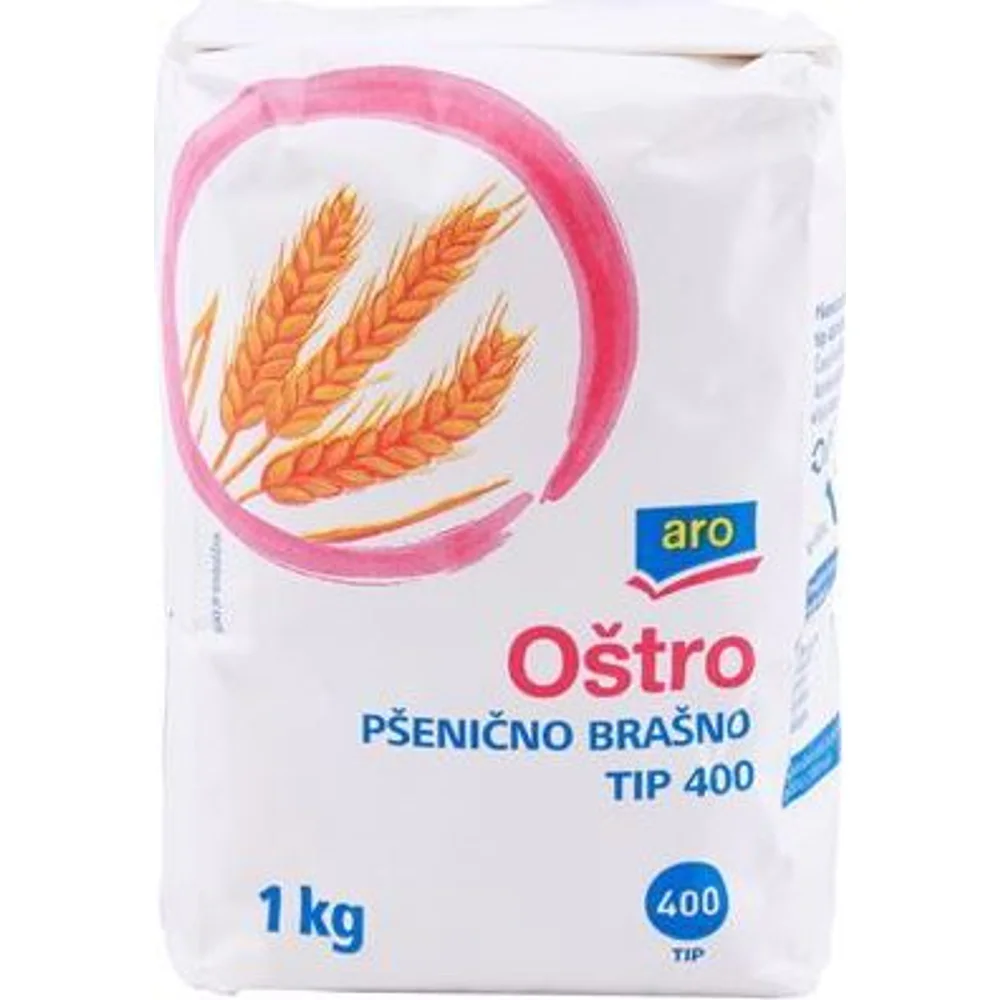 Aro pšenično bijelo brašno oštro t400 1kg