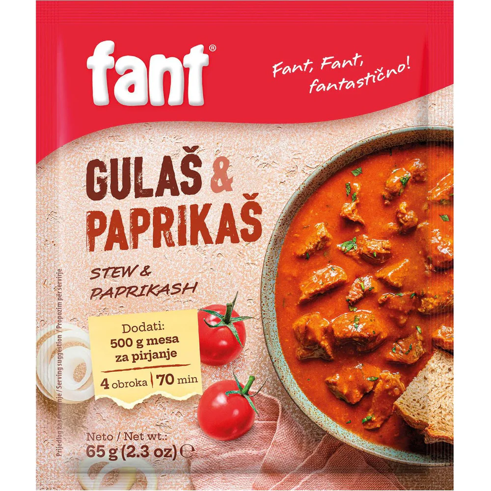 Fant gulaš i paprikaš 65g