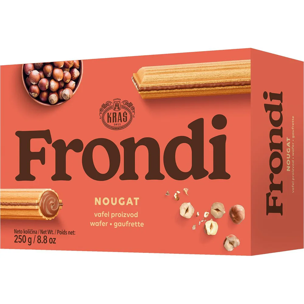 Frondi vafel nougat 250g