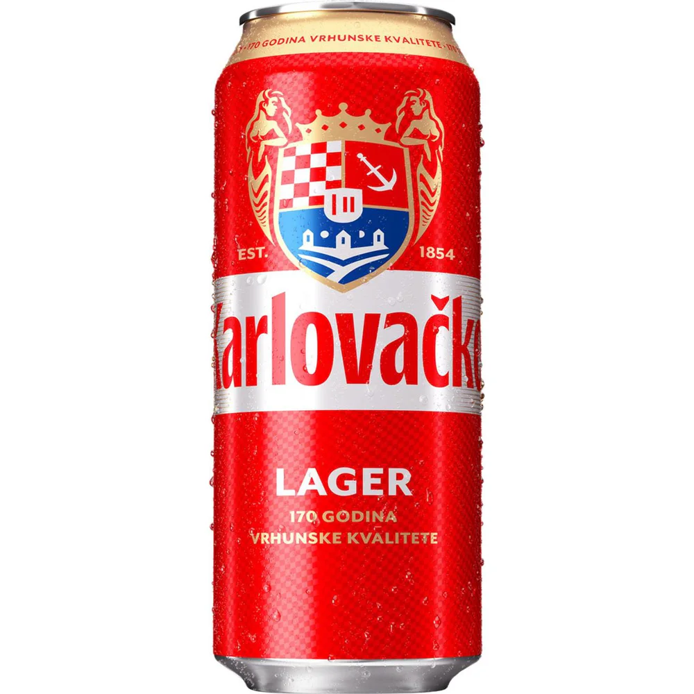 Karlovačko pivo limenka 0,5l
