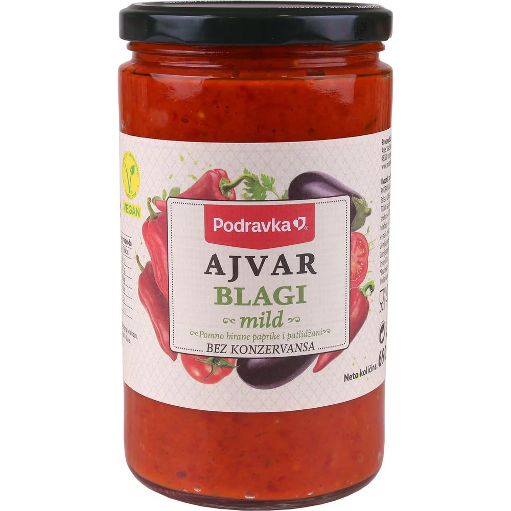 Podravka ajvar blagi 690g