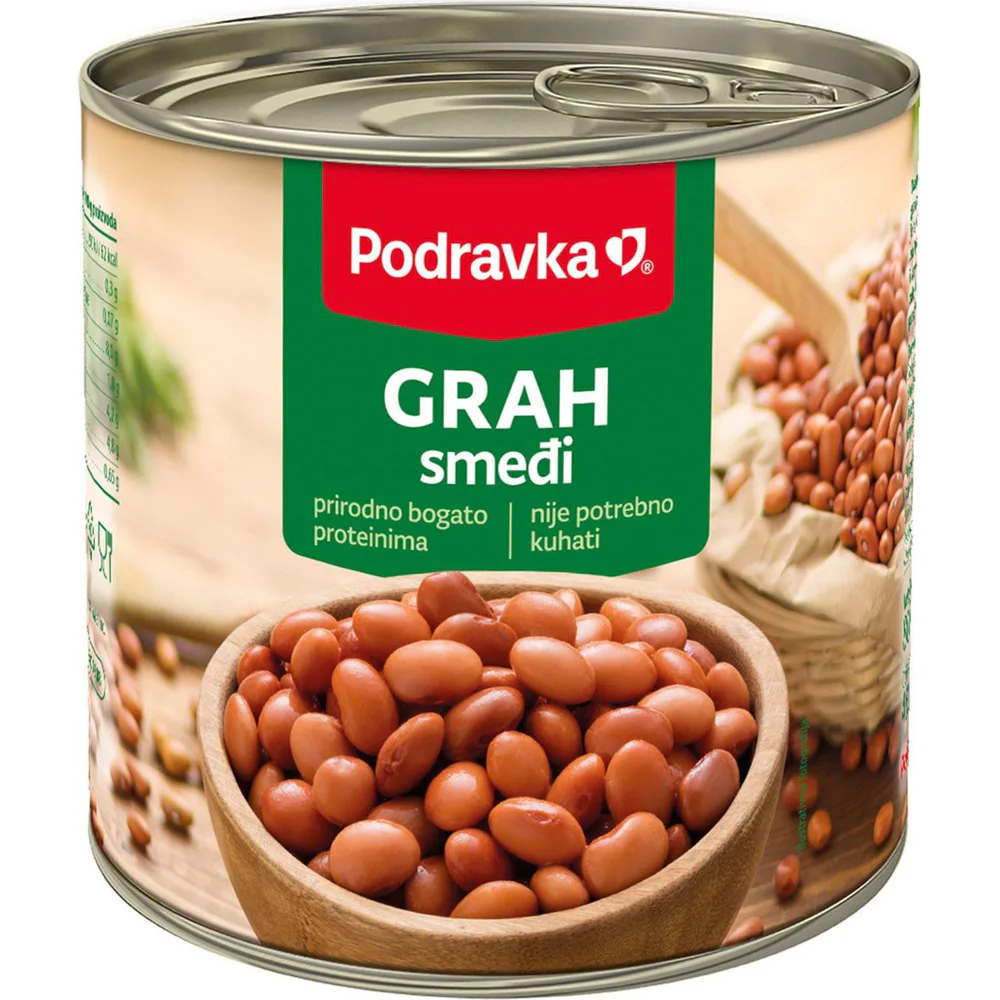 Podravka grah smeđi 800g